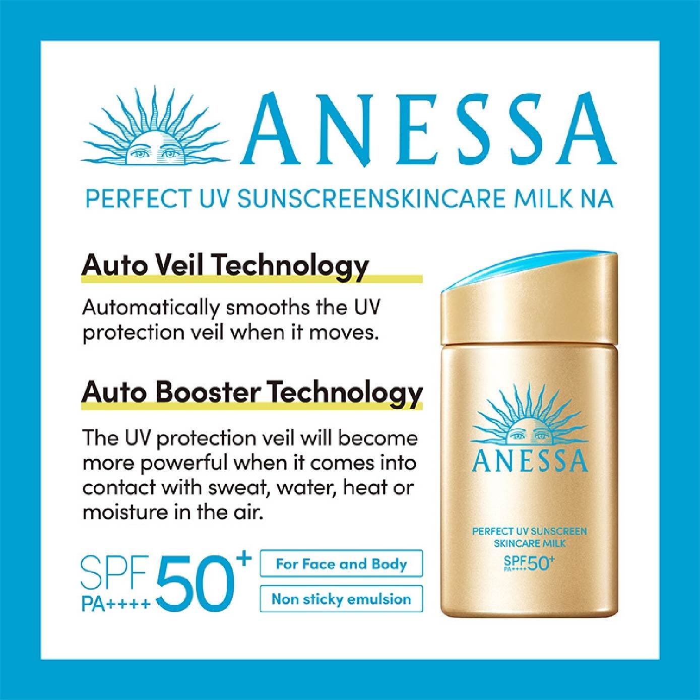 Perfect UV Sunscreen Skincare Milk SPF50+ PA++++ Sprigatito 60ml