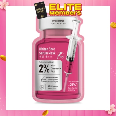 WATSONS Whiten Shot Serum Sheet Mask 25ml x 1s