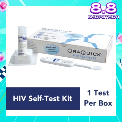 ORA QUICK HIV Self-Test Kit (Test Device 1s, Test Tube Containing 1ml Of Fluid 1s & Test Stand 1s) 1s