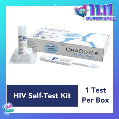 ORA QUICK HIV Self-Test Kit (Test Device 1s, Test Tube Containing 1ml Of Fluid 1s & Test Stand 1s) 1s