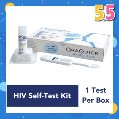 ORA QUICK HIV Self-Test Kit (Test Device 1s, Test Tube Containing 1ml Of Fluid 1s & Test Stand 1s) 1s