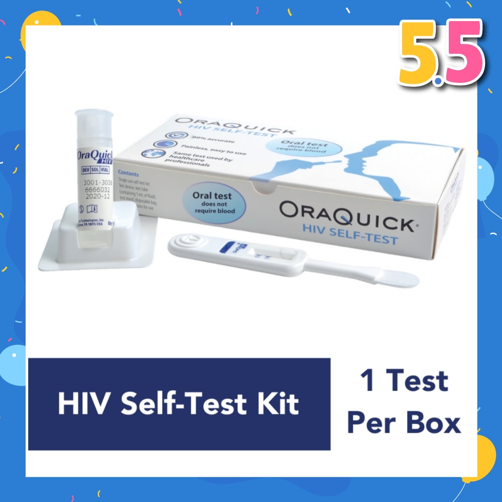HIV Self-Test Kit (Test Device 1s, Test Tube Containing 1ml Of Fluid 1s & Test Stand 1s) 1s