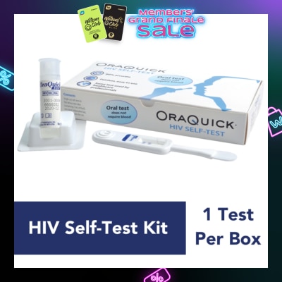 ORA QUICK HIV Self-Test Kit (Test Device 1s, Test Tube Containing 1ml Of Fluid 1s & Test Stand 1s) 1s