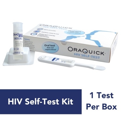 ORA QUICK HIV Self-Test Kit (Test Device 1s, Test Tube Containing 1ml Of Fluid 1s & Test Stand 1s) 1s