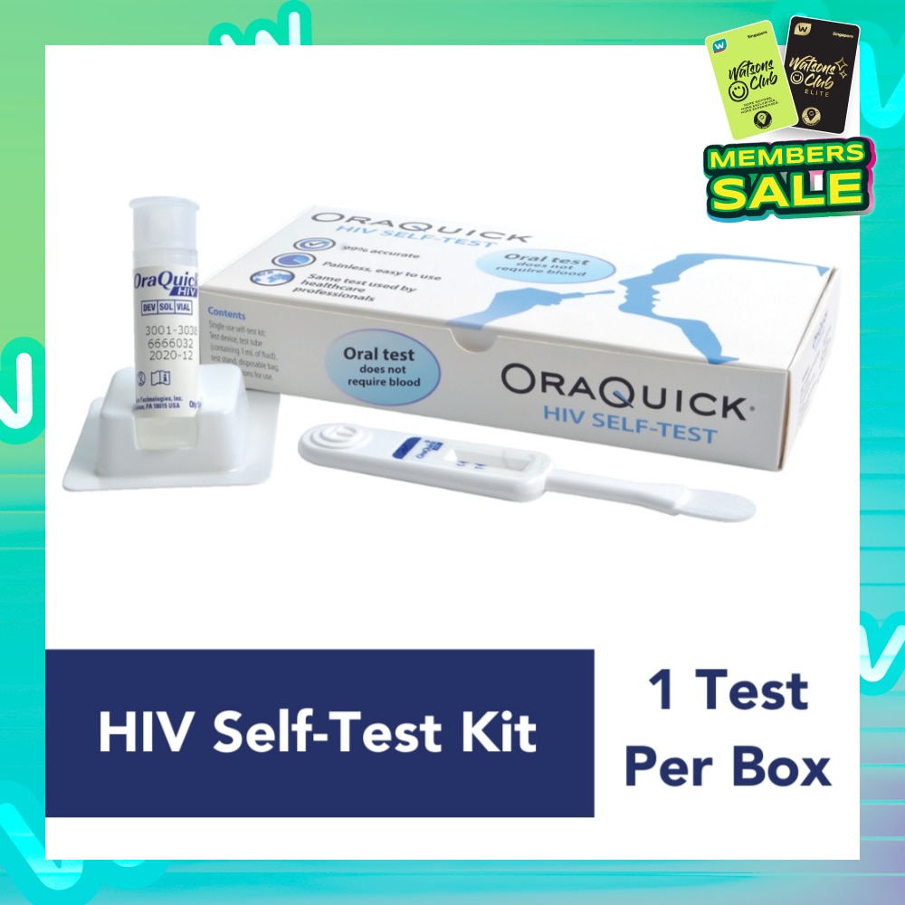 HIV Self-Test Kit (Test Device 1s, Test Tube Containing 1ml Of Fluid 1s & Test Stand 1s) 1s