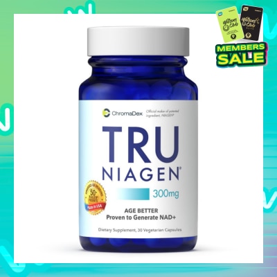 TRU NIAGEN Age Better Proven To Generate NAD+ 300mg Dietary Supplement Vegetarian Capsule 30s