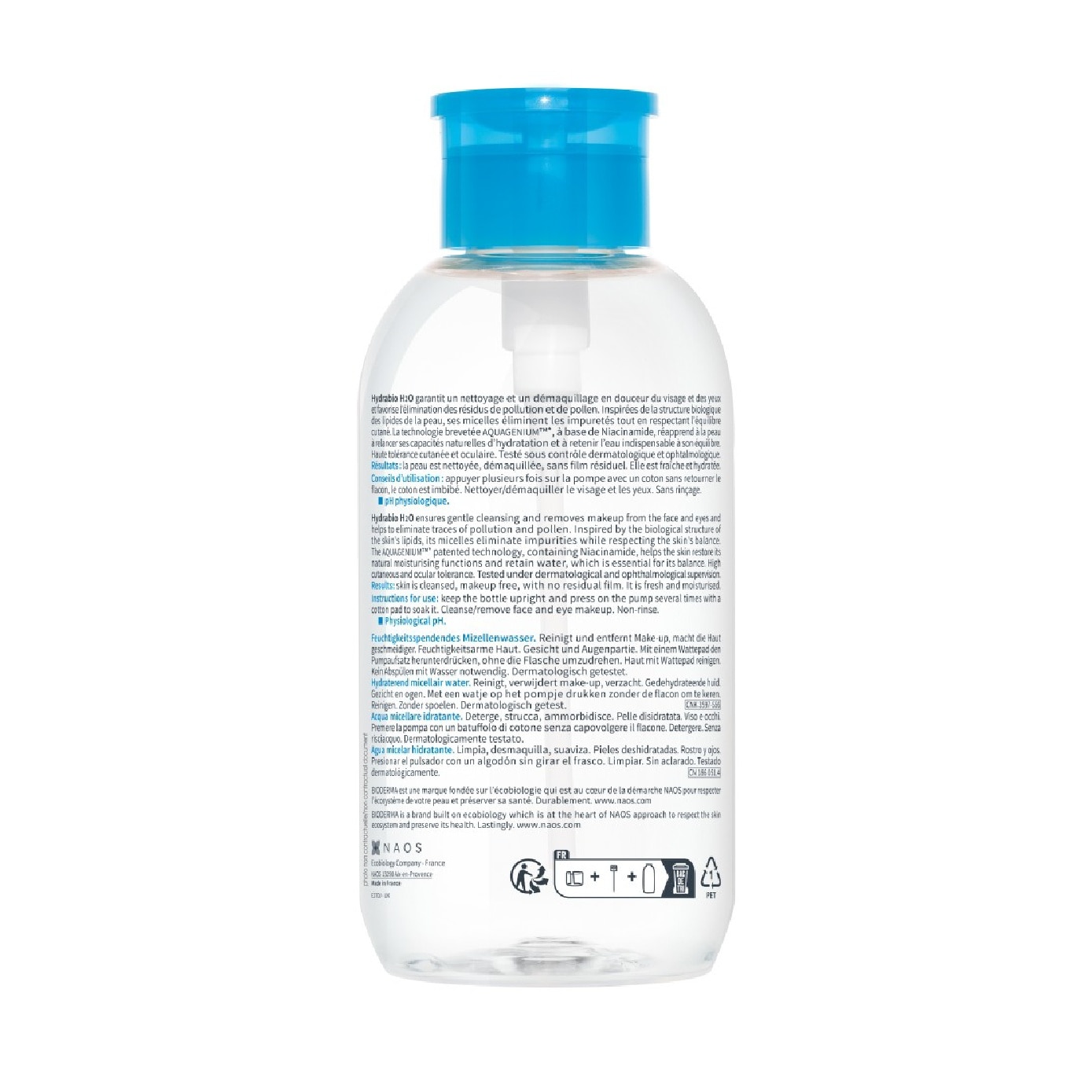 Hydrabio H2O Moisturising Micellar Water Reversed Pump Limited Edition 500ml image