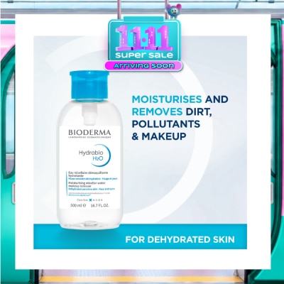 BIODERMA Hydrabio H2O Moisturising Micellar Water Reversed Pump Limited Edition 500ml image