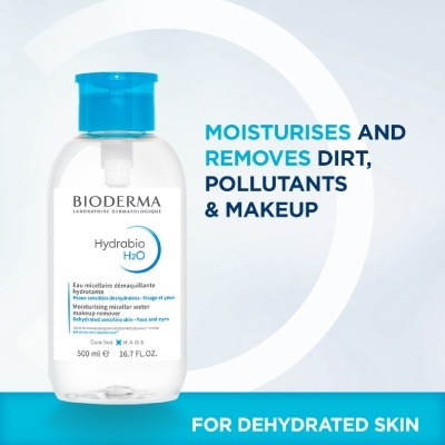 BIODERMA Hydrabio H2O Moisturising Micellar Water Reversed Pump Limited Edition 500ml image