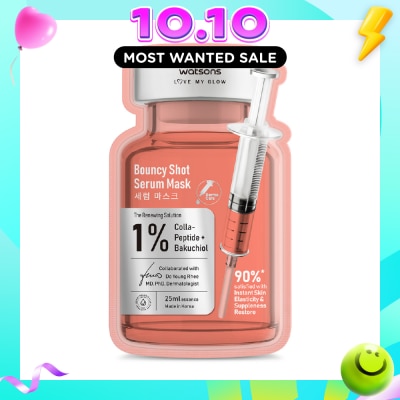 WATSONS Bouncy Shot Serum Sheet Mask 25ml x 1s image
