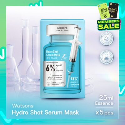 WATSONS Hydro Shot Serum Sheet Mask 5s