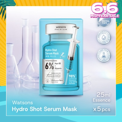 WATSONS Hydro Shot Serum Sheet Mask 5s