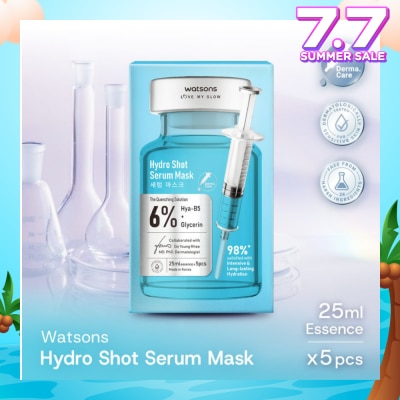 WATSONS Hydro Shot Serum Sheet Mask 5s