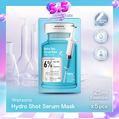 WATSONS - Hydro Shot Serum Sheet Mask 5s