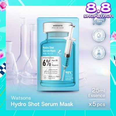 WATSONS Hydro Shot Serum Sheet Mask 5s
