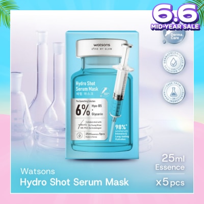 WATSONS Hydro Shot Serum Sheet Mask 5s