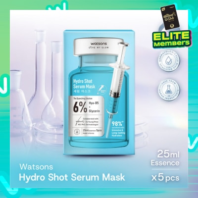 WATSONS Hydro Shot Serum Sheet Mask 5s