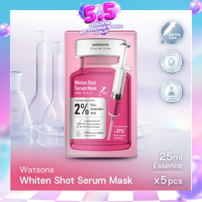 WATSONS - Whiten Shot Serum Sheet Mask 5s