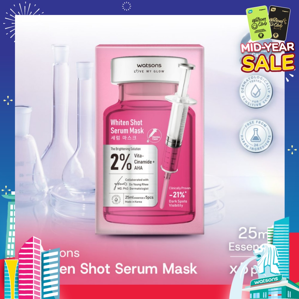 Whiten Shot Serum Sheet Mask 5s