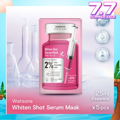 WATSONS Whiten Shot Serum Sheet Mask 5s