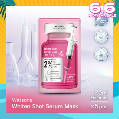 WATSONS Whiten Shot Serum Sheet Mask 5s
