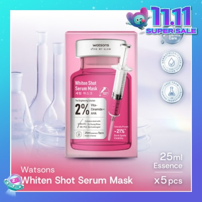WATSONS Whiten Shot Serum Sheet Mask 5s