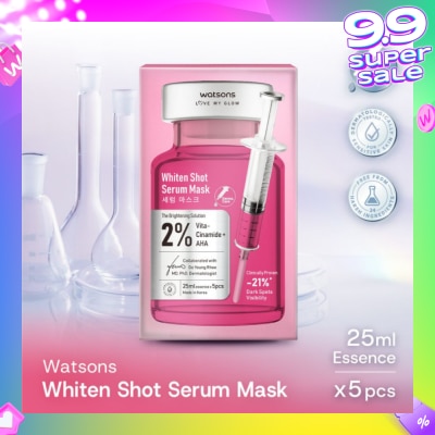 WATSONS Whiten Shot Serum Sheet Mask 5s