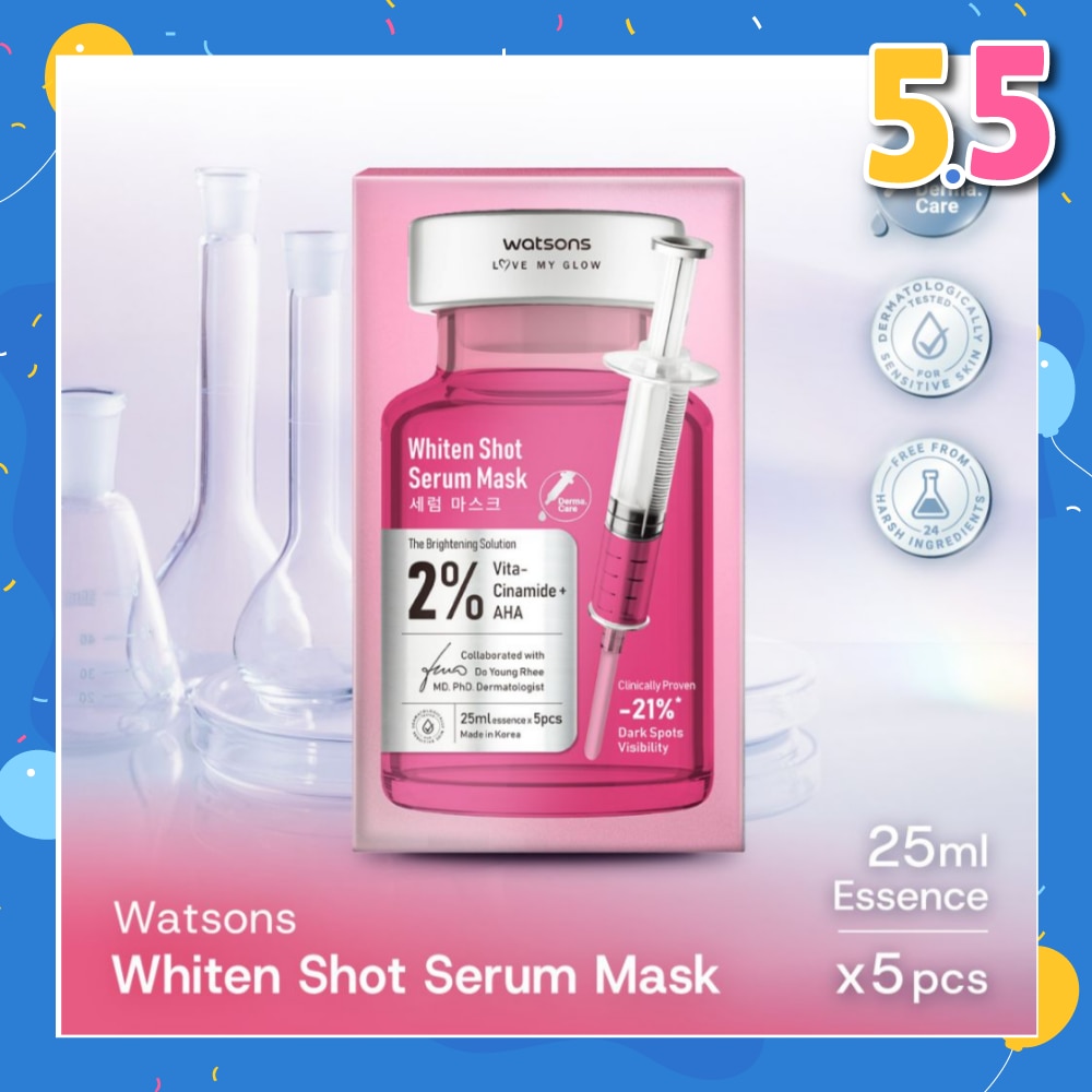 Whiten Shot Serum Sheet Mask 5s