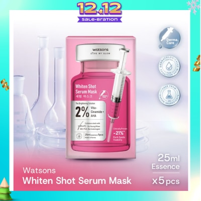 WATSONS Whiten Shot Serum Sheet Mask 5s