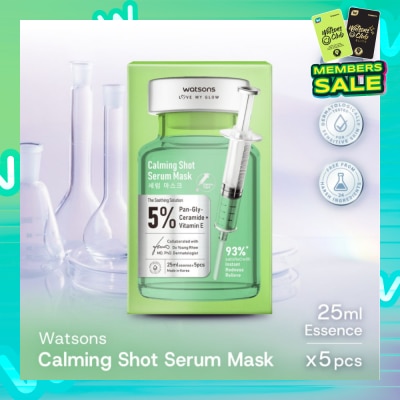 WATSONS Calming Shot Serum Sheet Mask 5s