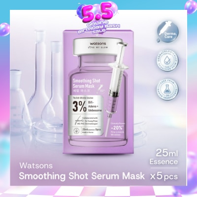 WATSONS - Smoothing Shot Serum Sheet Mask 5s