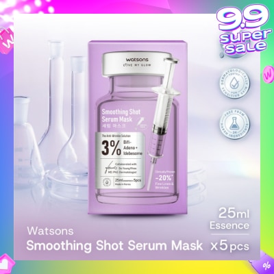 WATSONS Smoothing Shot Serum Sheet Mask 5s