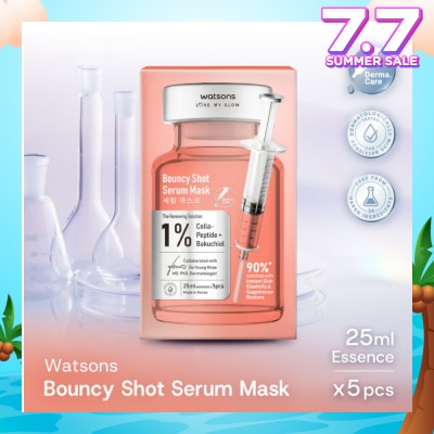 WATSONS Bouncy Shot Serum Sheet Mask 5s
