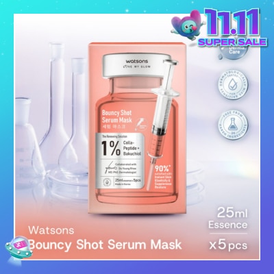 WATSONS Bouncy Shot Serum Sheet Mask 5s