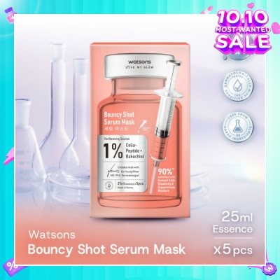 WATSONS Bouncy Shot Serum Sheet Mask 5s