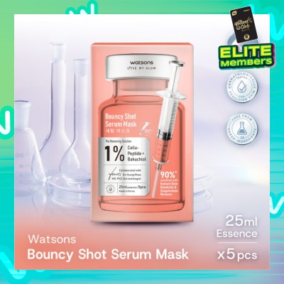 WATSONS Bouncy Shot Serum Sheet Mask 5s