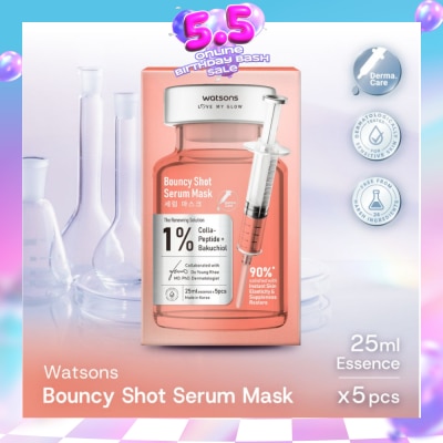 WATSONS - Bouncy Shot Serum Sheet Mask 5s