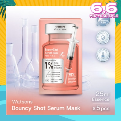 WATSONS Bouncy Shot Serum Sheet Mask 5s