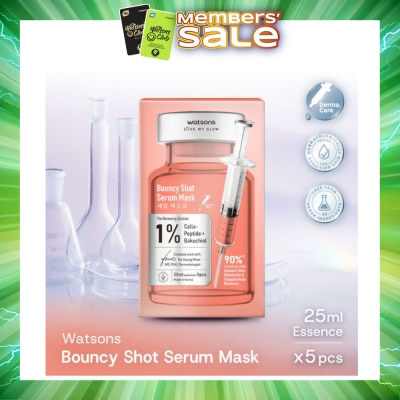 WATSONS - Bouncy Shot Serum Sheet Mask 5s