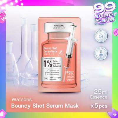 WATSONS Bouncy Shot Serum Sheet Mask 5s