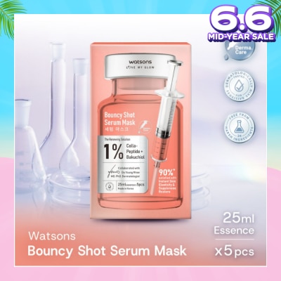 WATSONS Bouncy Shot Serum Sheet Mask 5s