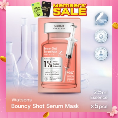 WATSONS Bouncy Shot Serum Sheet Mask 5s