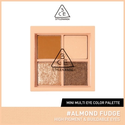 3CE Multi Eye Color Palette Mini #Almond Fudge 1s