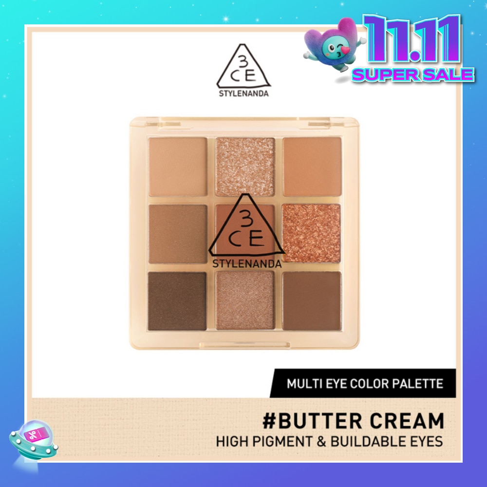3CE Multi Eye Color Palette Clear #Butter Cream 1s
