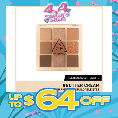 3CE - Multi Eye Color Palette Clear #Butter Cream 1s