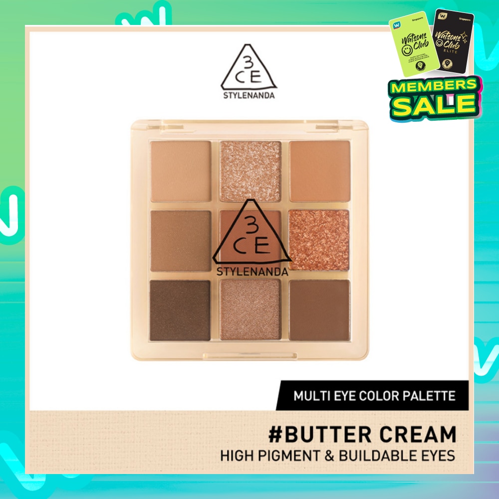 3CE Multi Eye Color Palette Clear #Butter Cream 1s
