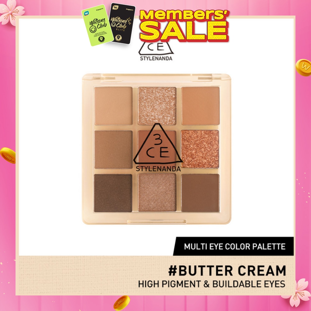 3CE Multi Eye Color Palette Clear #Butter Cream 1s