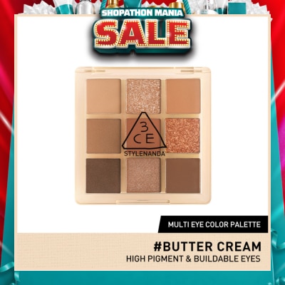 3CE - Multi Eye Color Palette Clear #Butter Cream 1s