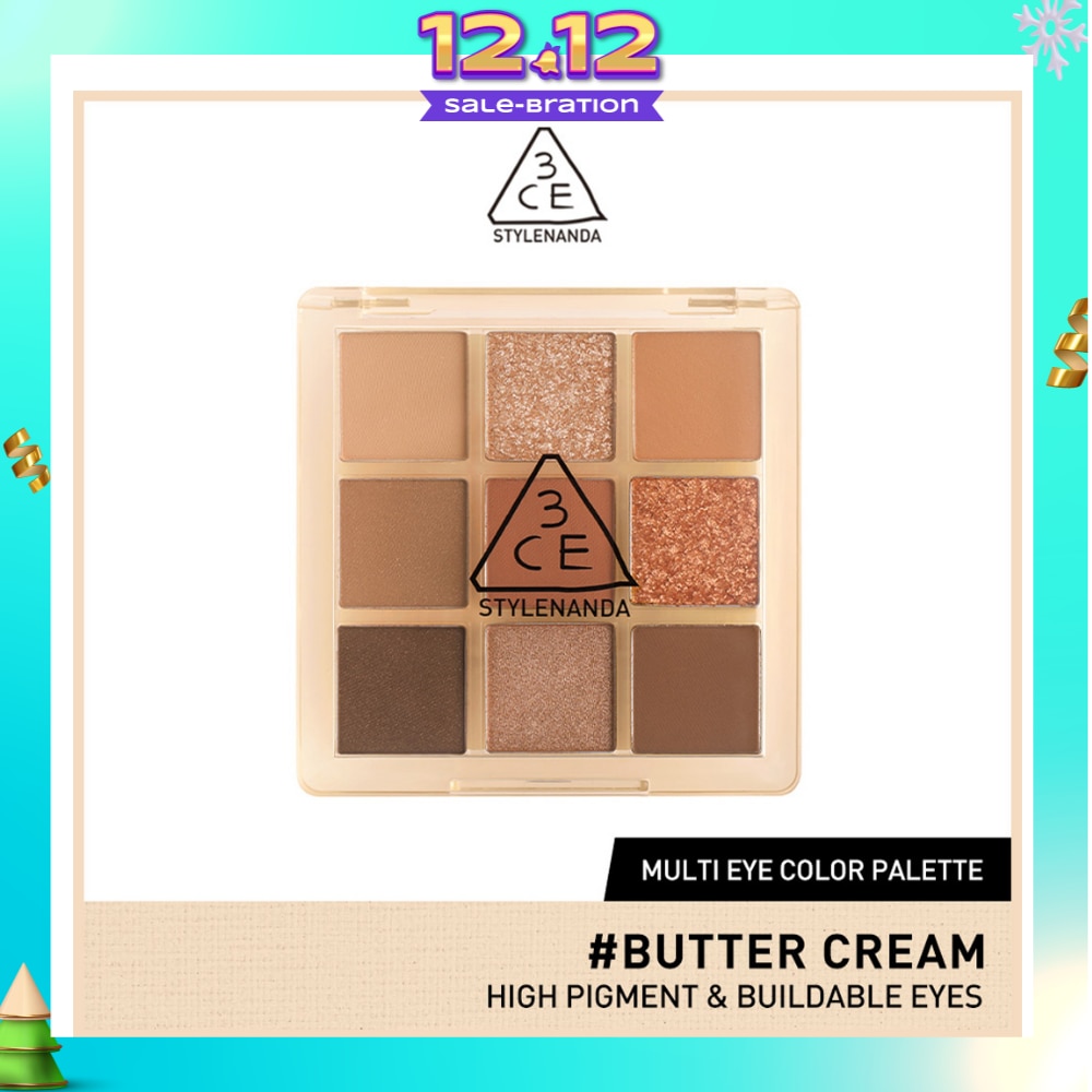 3CE Multi Eye Color Palette Clear #Butter Cream 1s