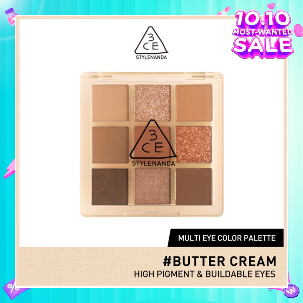 3CE Multi Eye Color Palette Clear #Butter Cream 1s